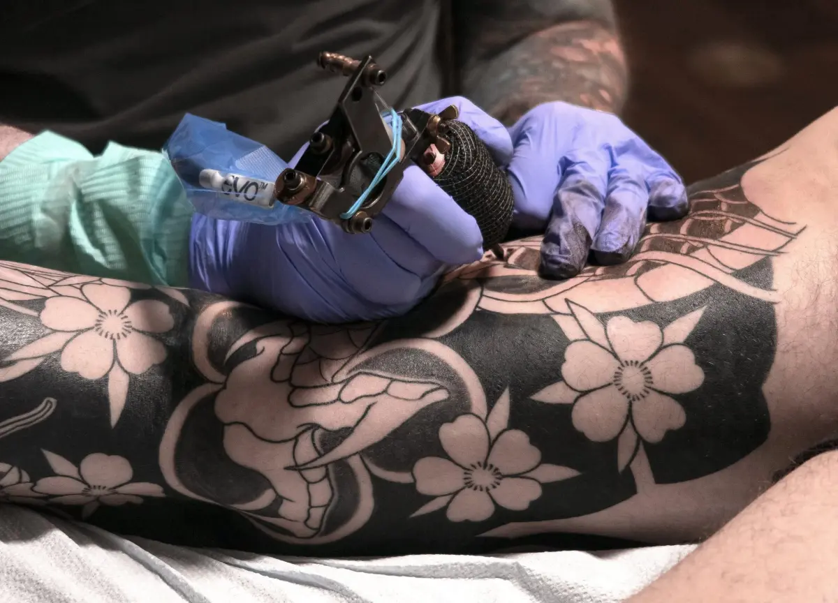 Modern Calgary tattoo shop interior at Ambassador Tattoo with professional equipment and welcoming atmosphere