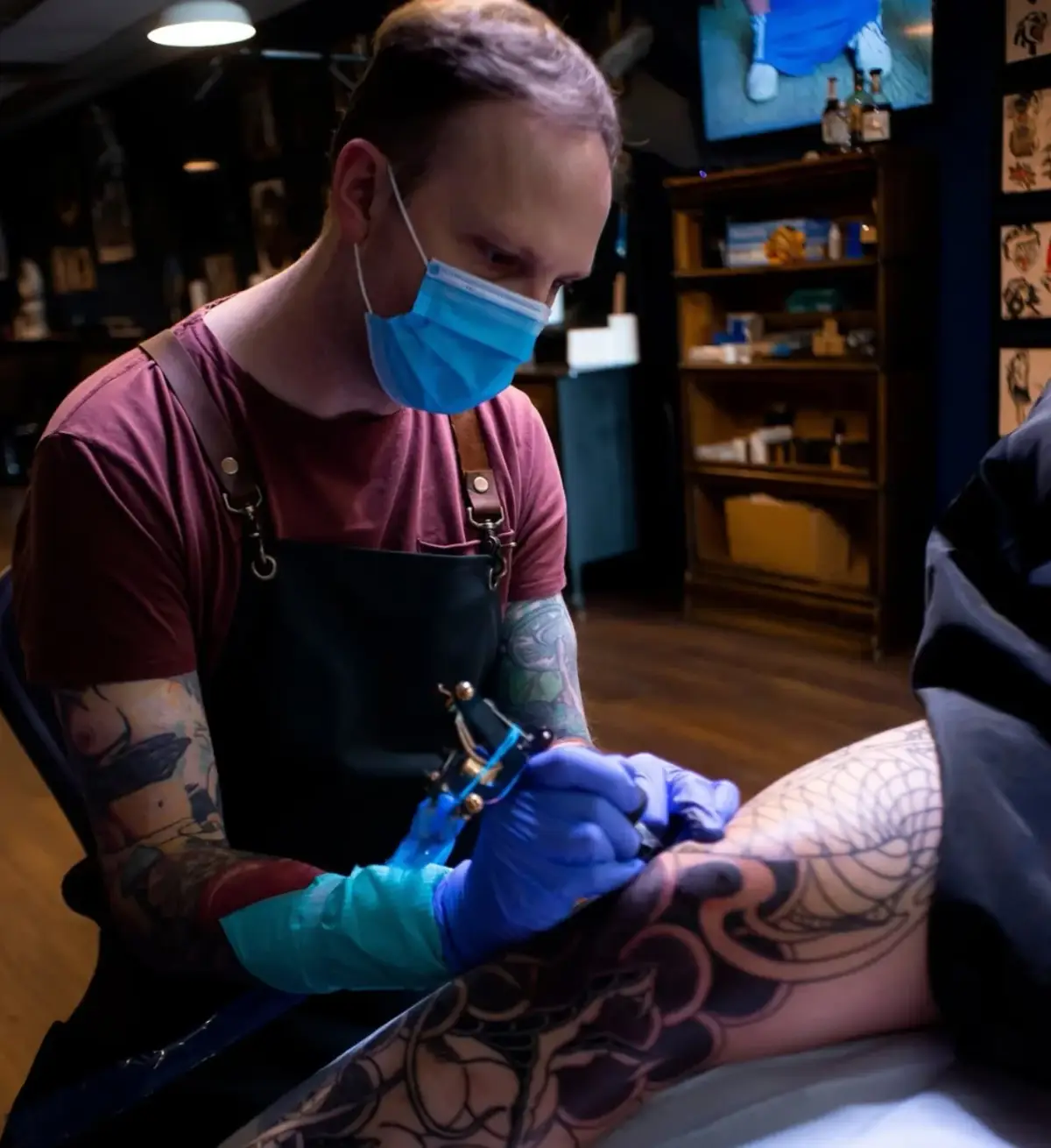 Calgary tattoo artist Dan Cameron portrait at Ambassador Tattoo